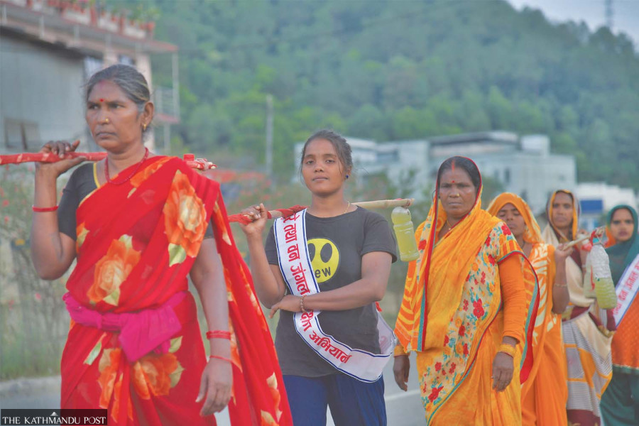 Birgunj locals march to Kathmandu to highlight Sirsiya River pollution