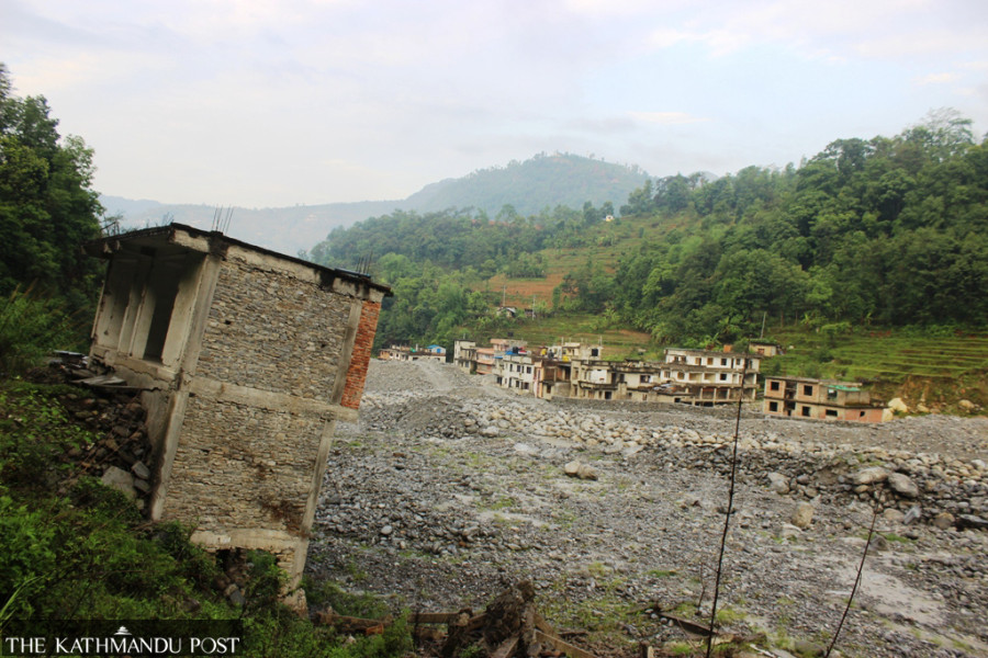 Flood-displaced people living in shelters in Sindhupalchok gripped by monsoon worries