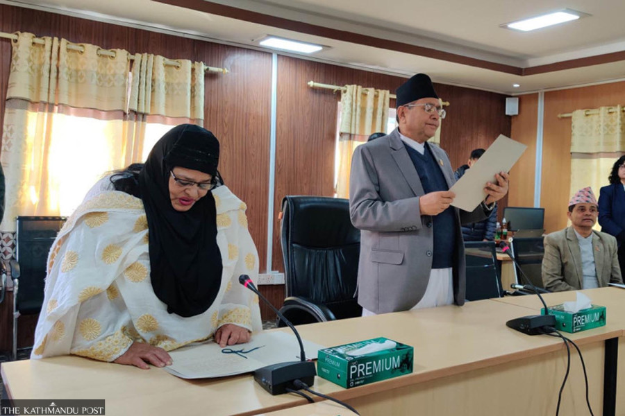Manju Sharma Ansari sworn in as lawmaker