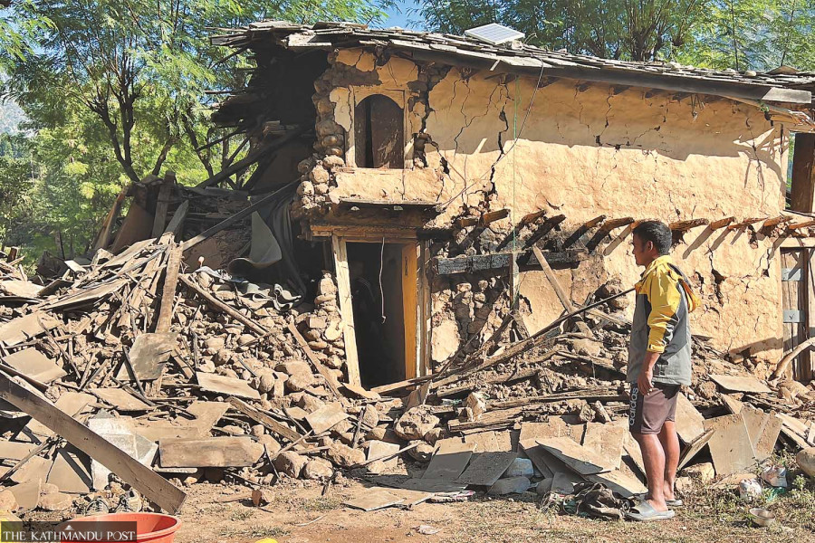 Friday’s quake damaged around 8,000 houses in Jajarkot and Rukum West