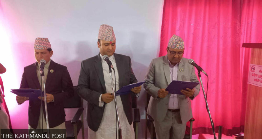 Koshi Chief Minister Thapa inducts three ministers