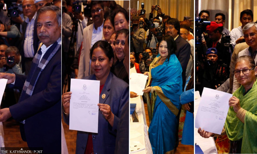 Four candidates file nomination for Vice President