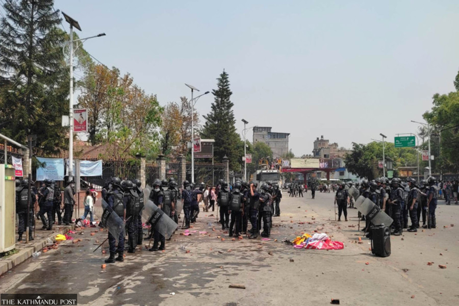 Clash between police and loan shark victims turns violent