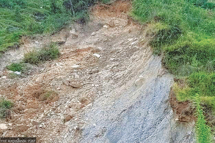 Sindhupalchok settlements at risk of landslides
