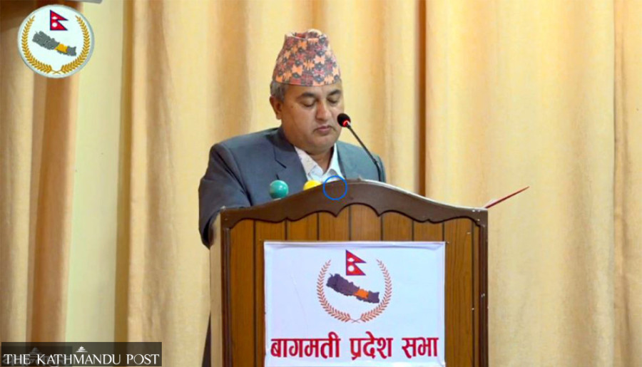 Bagmati Chief Minister Jammakattel to go for floor test on March 22