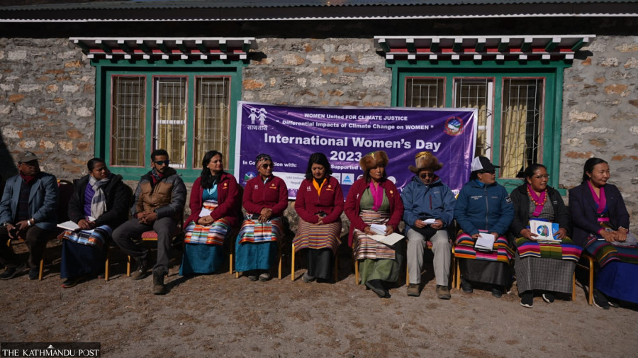 Khumjung women voice climate concerns