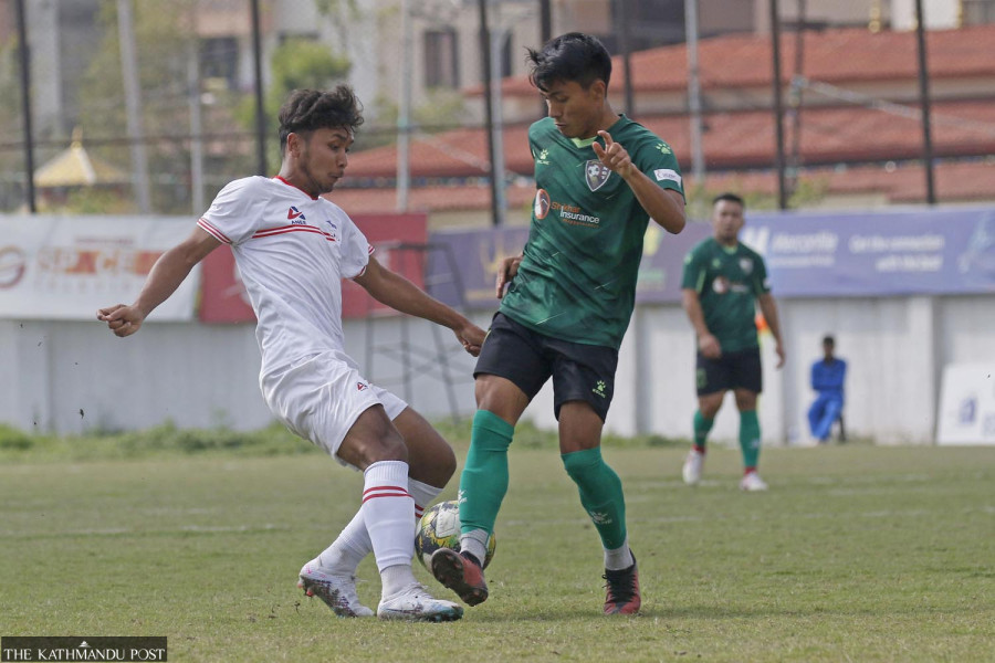Anjan Bista hat-trick lifts CBU to top