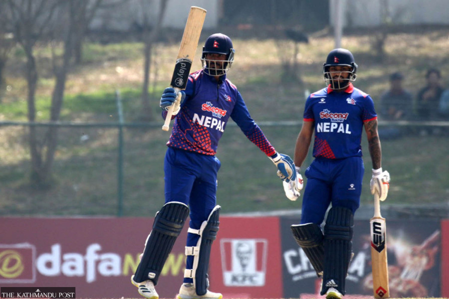 Aasif Sheikh’s maiden century helps Nepal set 298-run target for PNG