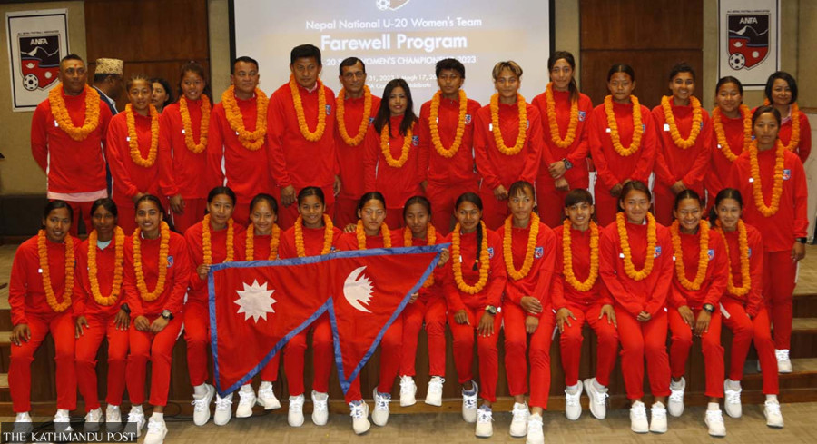 Nepal U-20 women’s football team to leave for Dhaka today