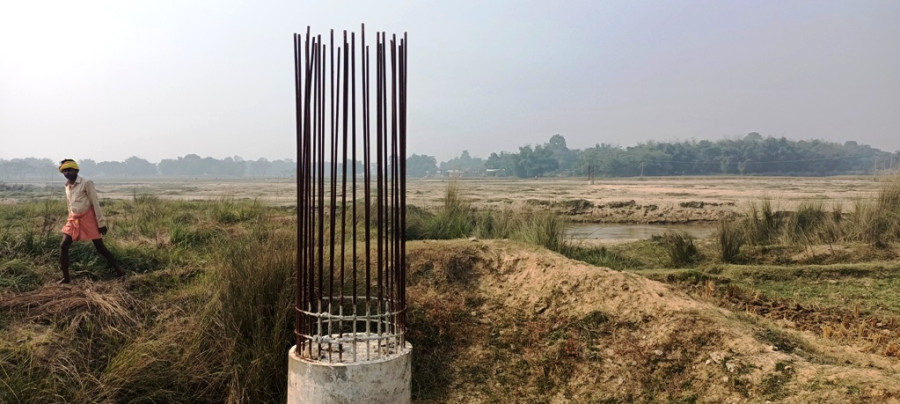 A Parsa suspension bridge work remains stalled three years on. Locals bear the brunt