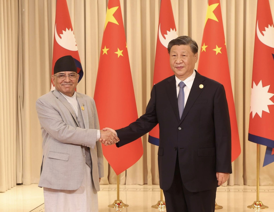 Prime Minister Dahal, Chinese President Xi hold bilateral talks