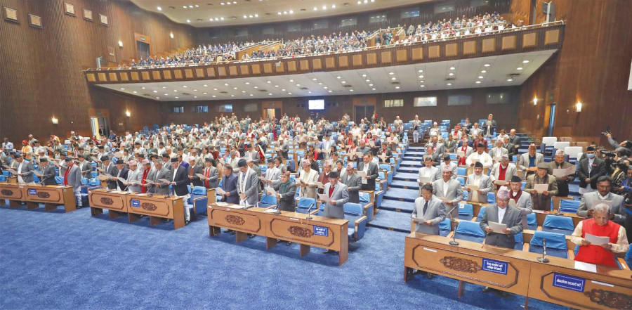 House meet deferred as Congress and UML both claim main opposition status