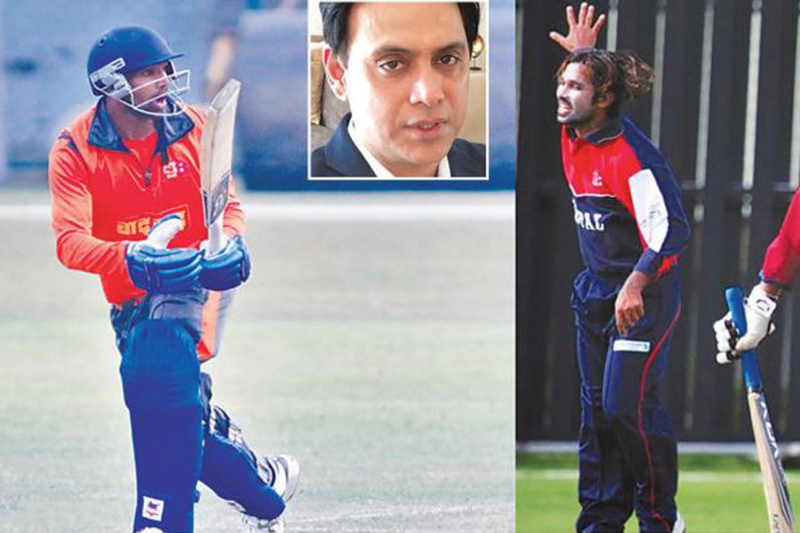 Two national cricketers held over spot-fixing