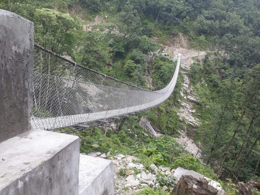 Suspension bridges make life easy for residents of isolated Sankhuwasabha villages