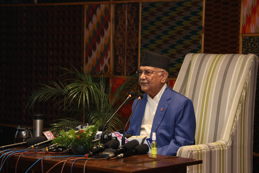 Oli takes a jibe against government on various foreign policy matters