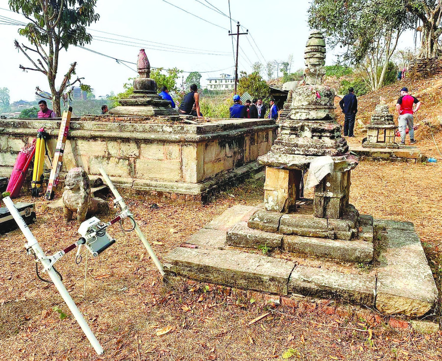 Archaeological study of historical Chaitya begins in Nuwakot