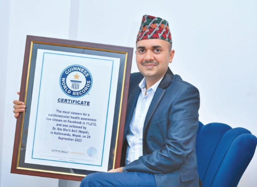 Nepali cardiologist sets Guinness World Record