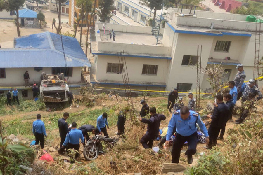 Two dead, six injured in road accident in Gorkha