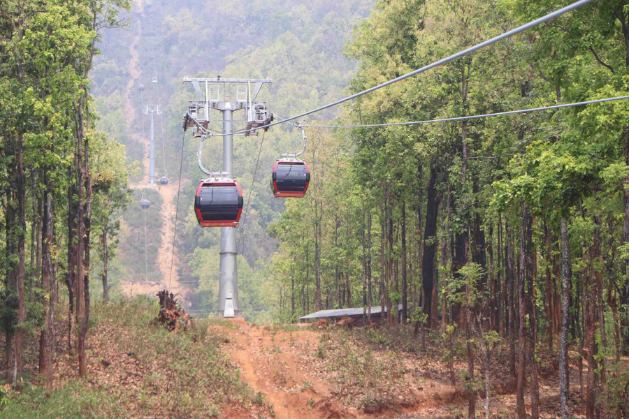 Maula Kali cable car comes into operation in Gaindakot