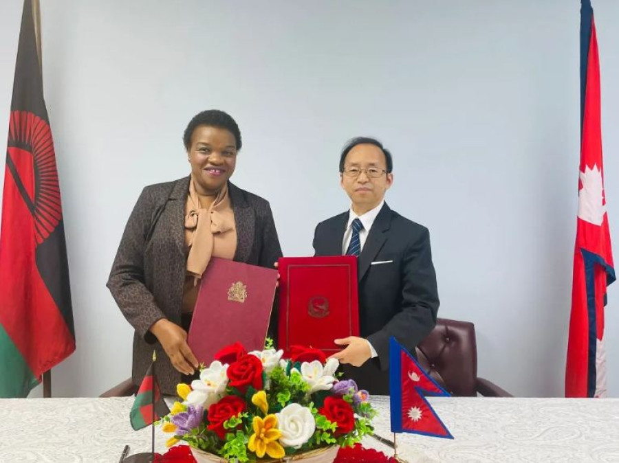 Nepal establishes diplomatic relations with Malawi