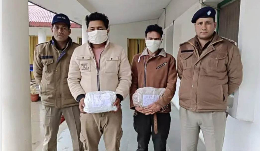 Two Nepalis arrested in India with hashish