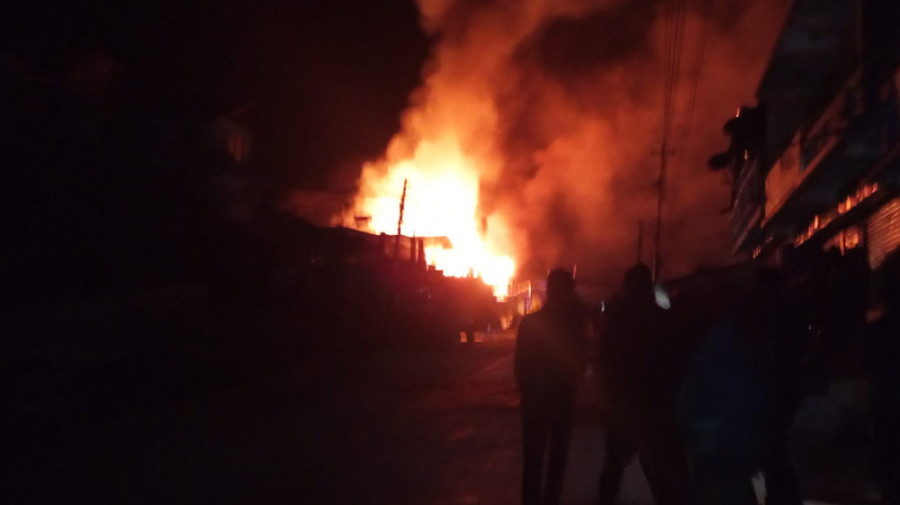 Inferno guts three houses in Dhankuta