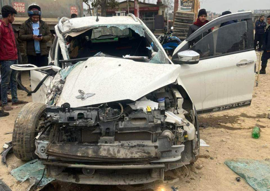 One dead, five injured as bus, car collide in Nawalparasi (West)
