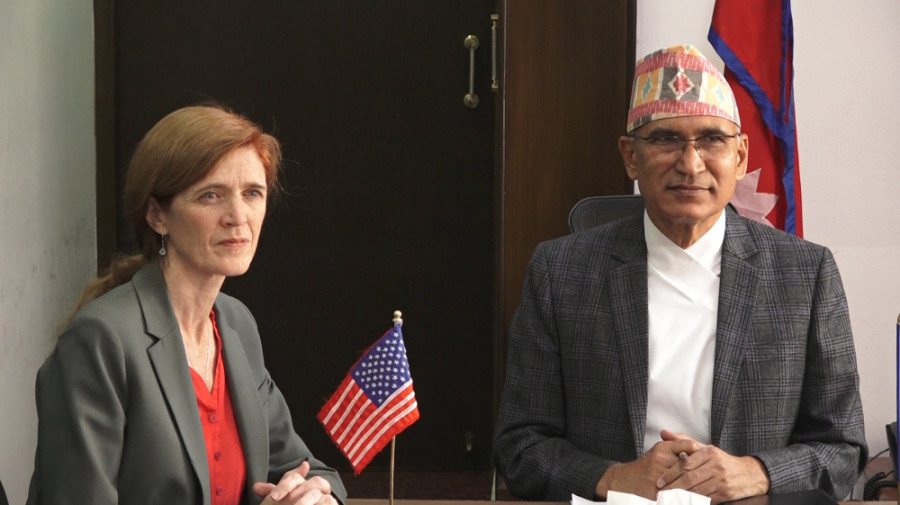 USAID administrator Power meets Finance Minister Bishnu Paudel