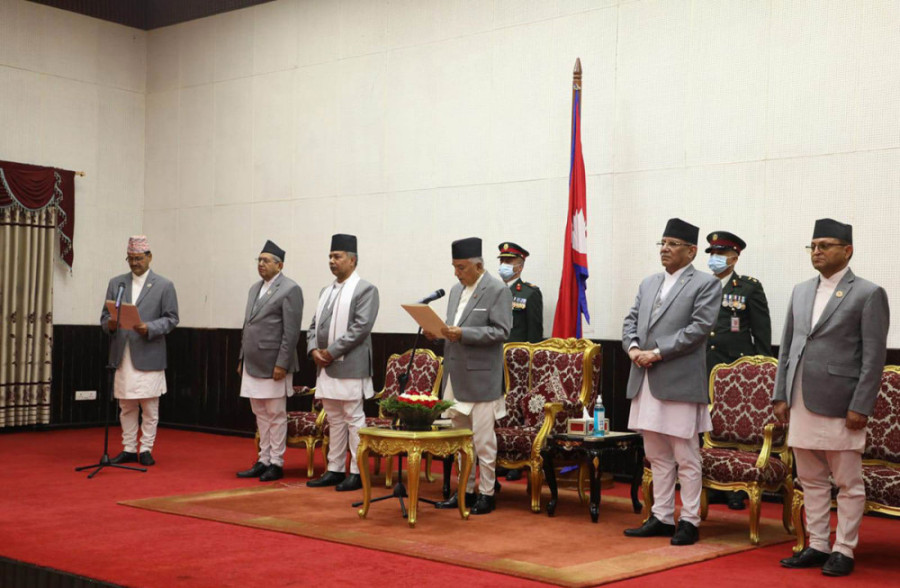 Foreign Minister NP Saud takes oath of office and secrecy