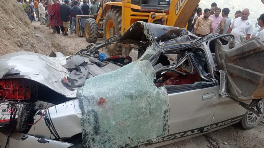 Eight including four children killed in Pyuthan car accident
