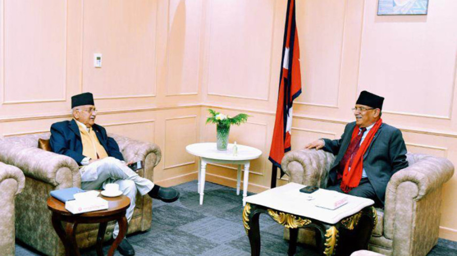 Dahal seeks main opposition’s support to move forward pending bills