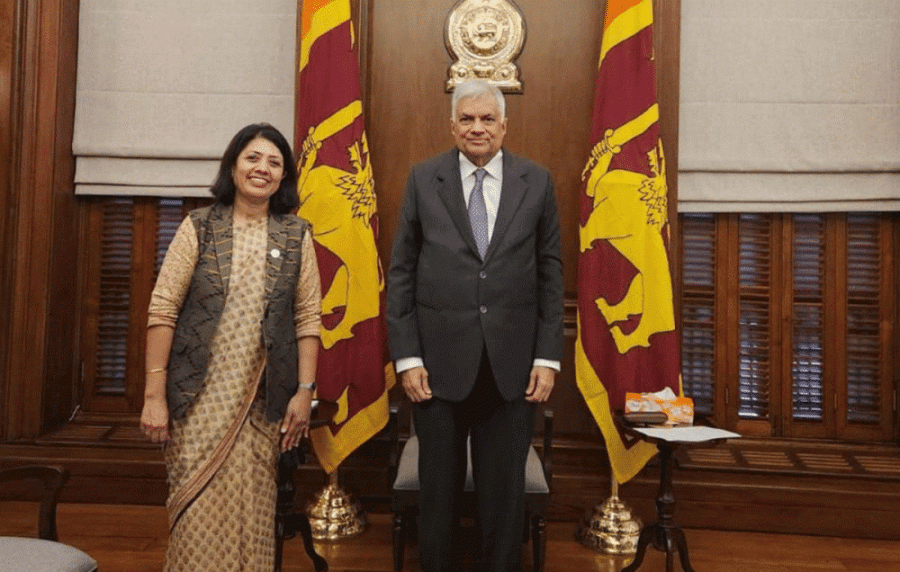 Foreign Minister Paudyal calls on Sri Lankan President Wickremesinghe