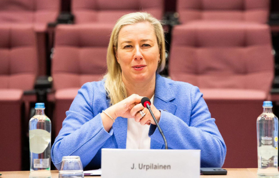 European Commissioner for International Partnerships Jutta Urpilainen arriving on February 8