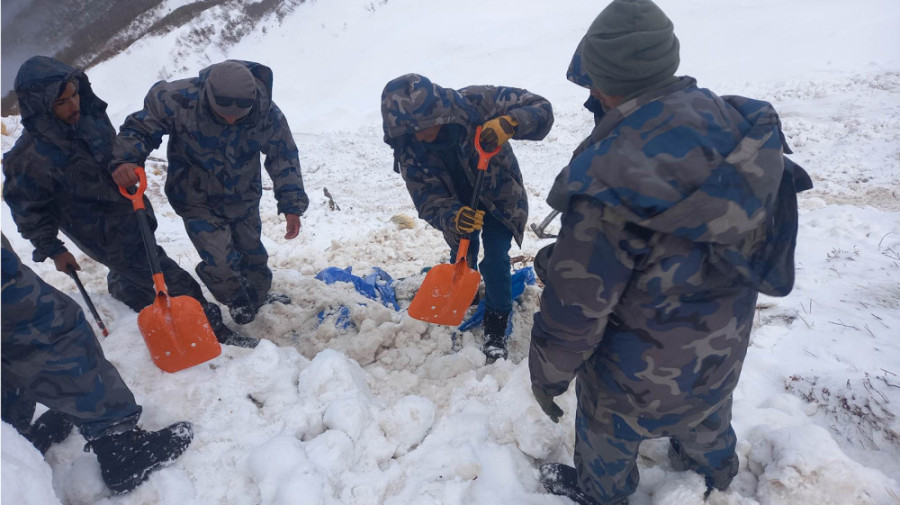 Five buried in an avalanche in Darchula