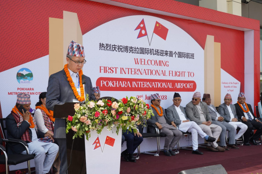 China envoy again packs a geopolitical punch as new Pokhara airport suffers