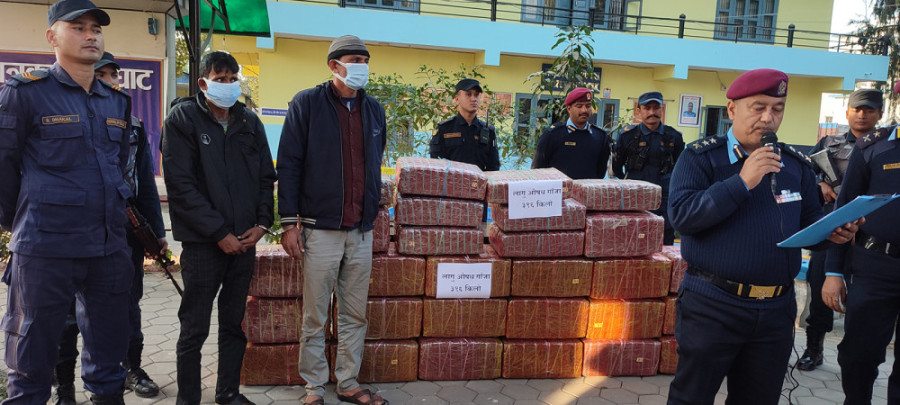 Two Indians arrested with 396 kg marijuana
