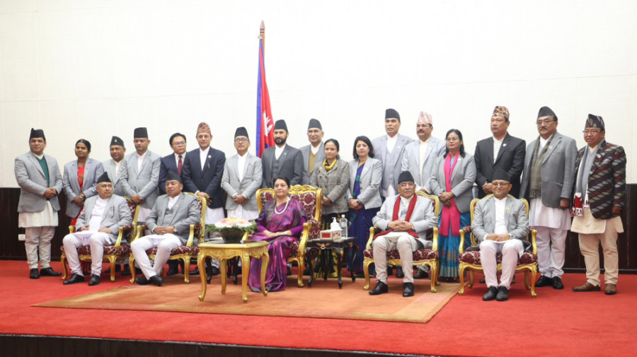 Prime Minister Dahal expands Cabinet; inducts 12 ministers, three state ministers