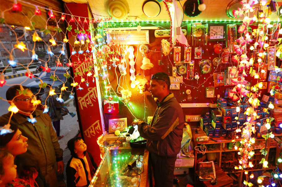 Low income puts a damper on Tihar mood