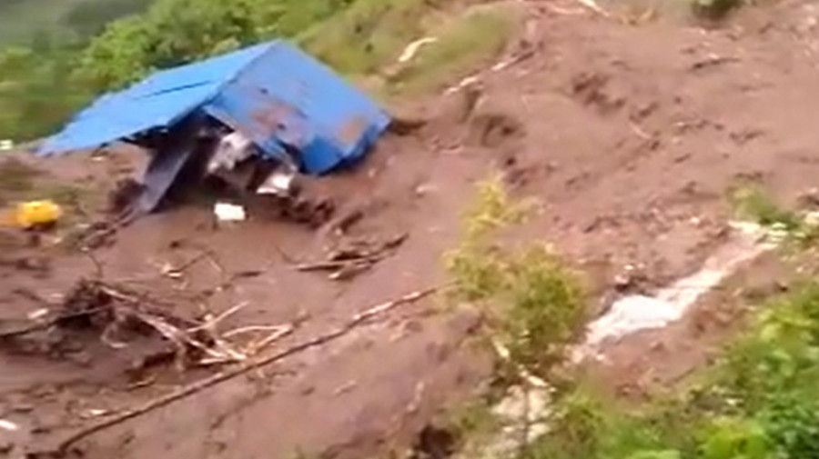 Four missing as landslide buries houses in Taplejung