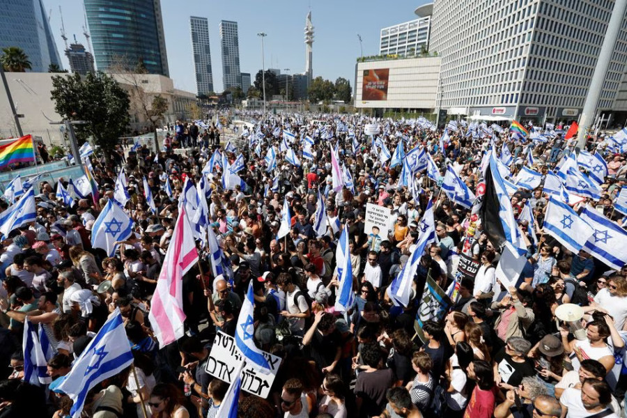 Stun grenades, arrests on ‘day of disruption’ protest over Israel’s judicial overhaul