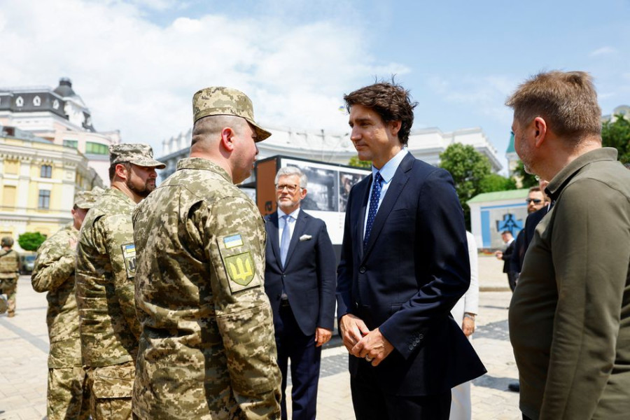 Canada’s Trudeau visits Kyiv in show of support
