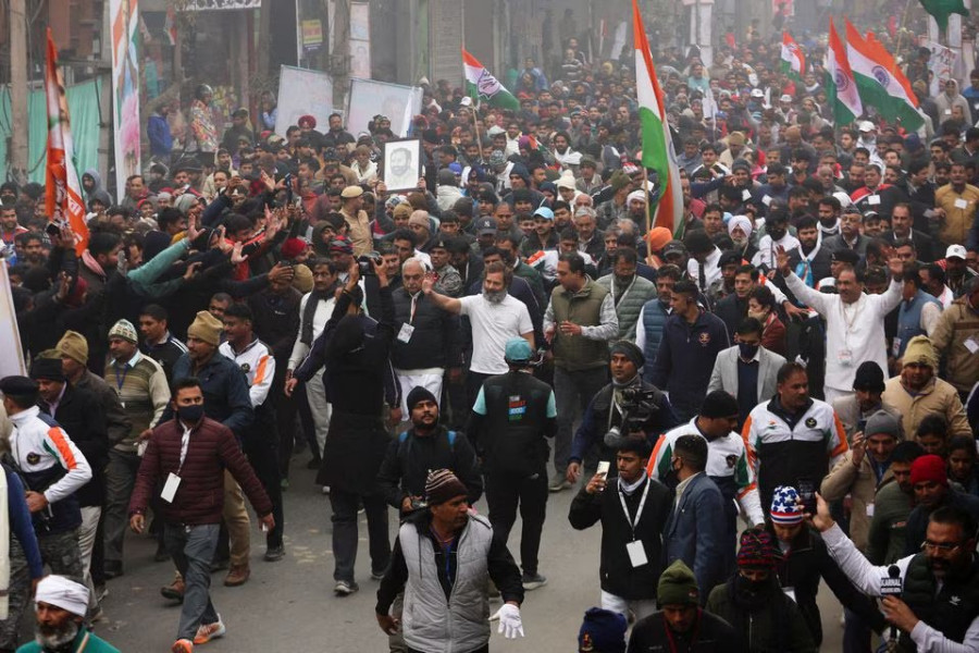 India’s Gandhi ends 135-day march to revive Congress party in snowy Kashmir