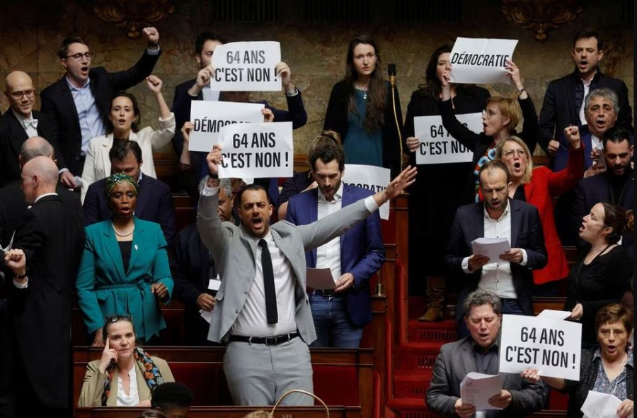 Anger as French government pushes through pension reform without vote