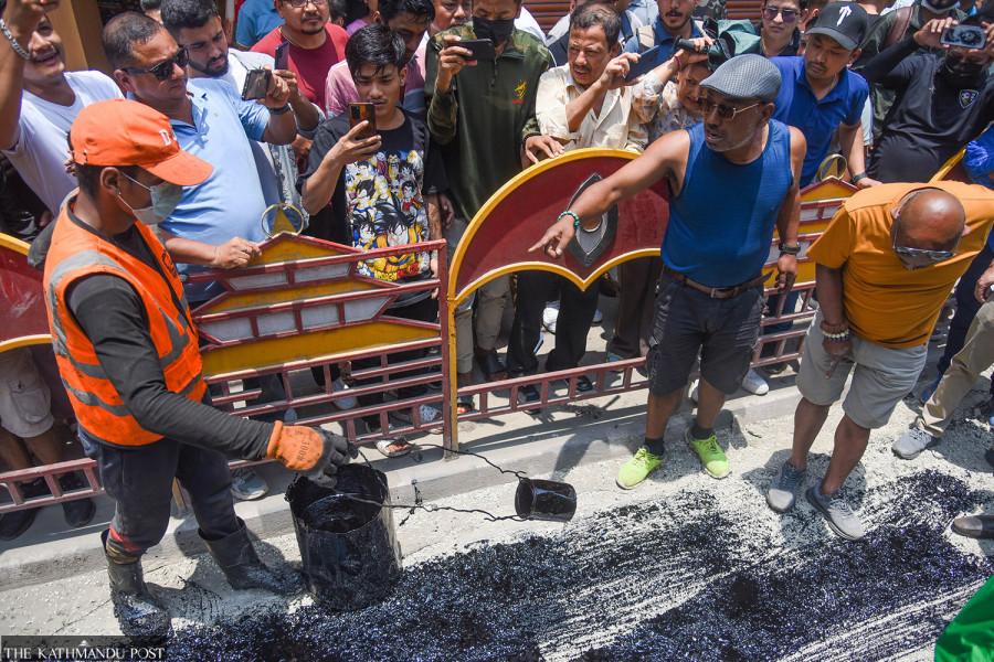 Congress backs Kathmandu mayor’s New Road sidewalk expansion bid