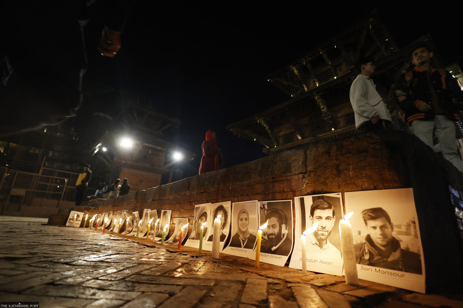 Nepali journalists express solidarity with Gaza colleagues