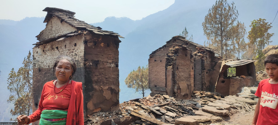 Over 230 homes, animal sheds gutted in multiple fires across western Nepal since Saturday