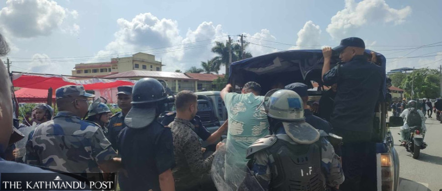 Cooperatives fraud victims arrested for protest against Rabi Lamichhane