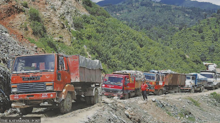 KMC deploys heavy equipment to clear roads to Bancharedanda landfill