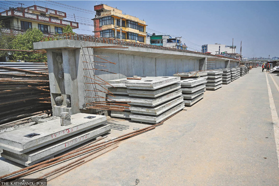 Stalled flyover construction work in Gwarko is causing congestion and frustration