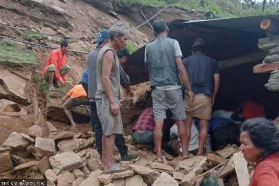 Child dead in Jajarkot landslide